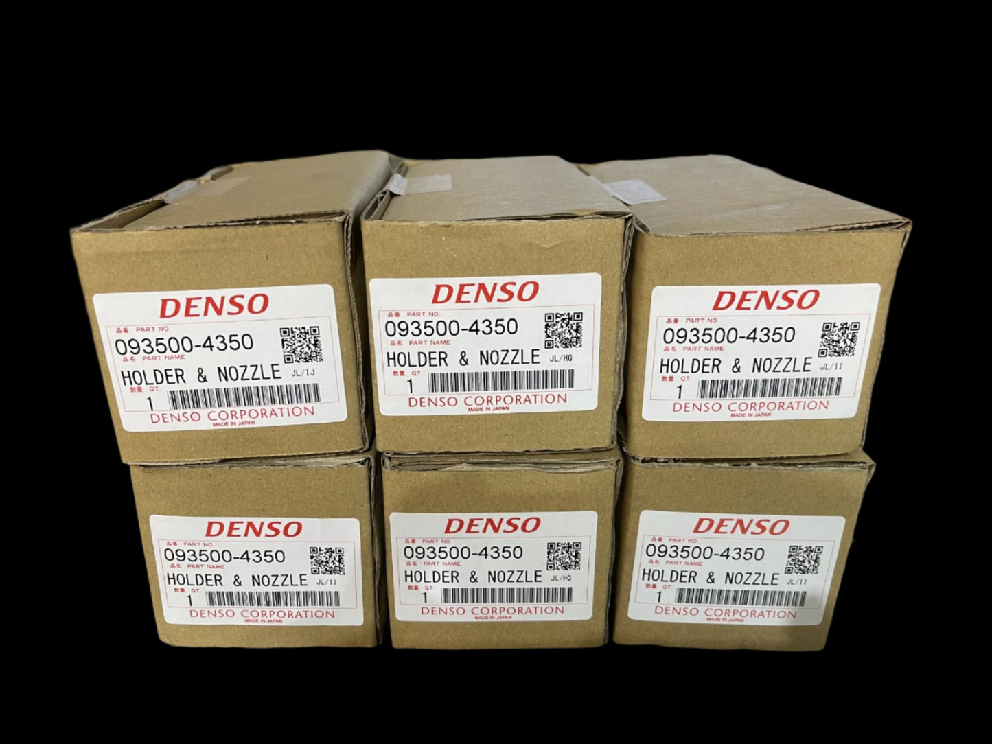 NEW SET GENUINE DENSO EARLY 1HD-T TOYOTA LANDCRUISER INJECTORS 80 HDJ80 093500-4350