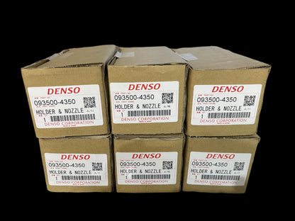 NEW SET GENUINE DENSO EARLY 1HD-T TOYOTA LANDCRUISER INJECTORS 80 HDJ80 093500-4350